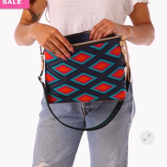 NWT- CONSUELA- “ ROWAN”Vibrant Geometric Crossbody Bag - Multicolor - Picture 6 of 10